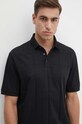 Бавовняне поло Armani Exchange 6DZFLJ.ZJ2ZZ чорний AW24