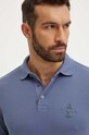 Одяг Бавовняне поло Armani Exchange 6DZFLK.ZJXUZ блакитний