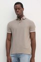 Emporio Armani polo bawełniane beżowy 6D1F95.1JCYZ