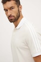 adidas Originals polo bawełniane Adicolor Classics 3-Stripes beżowy IZ3070