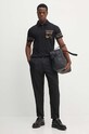 Versace Jeans Couture pamut póló 77GAG6RB.JS429 fekete AW24