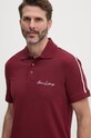 Armani Exchange tricou polo burgundia 8NZFSG.ZJ81Z