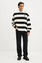 The Kooples longsleeve din bumbac HPOL29004K negru AW24
