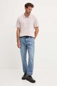 Levi's polo bawełniane różowy A6735