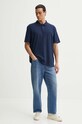 Bombažen polo Levi's A6735 modra AW24