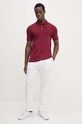 Polo majica Polo Ralph Lauren 710941439 bordo SS25