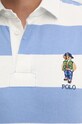 Bavlněné tričko s dlouhým rukávem Polo Ralph Lauren 710952913 modrá