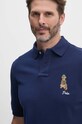 Îmbrăcăminte Polo Ralph Lauren polo de bumbac 710953336 bleumarin