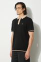 Bavlnené polo tričko Filling Pieces Knit Polo čierna 80713661861