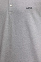 Хлопковое поло A.P.C. polo standard GOTS COGWZ.H26342 серый
