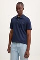 A.P.C. polo bawełniane polo standard GOTS granatowy COGWZ.H26342