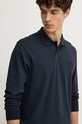 BOSS Orange longsleeve bawełniany granatowy 50527525