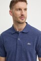 Bavlnené polo tričko Lacoste fialová PH3518