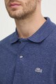 Бавовняне поло Lacoste PH3518 фіолетовий