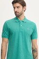 Oblečenie Bavlnené polo tričko Lacoste PH3518 zelená