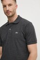 Lacoste polo bawełniane szary PH3518