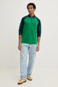 Велюрова кофта adidas Originals Velour Polo JN5981 зелений AW24