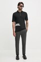 Karl Lagerfeld polo de bumbac 544225.745440 negru AW24