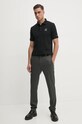 Karl Lagerfeld tricou polo 544221.745024 negru AW24