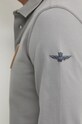 Tričko s dlouhým rukávem Aeronautica Militare šedá PO1835P192