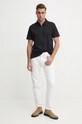 Michael Kors polo de bumbac CF452D6DW9 negru AW24
