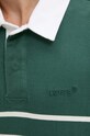 Bavlnené tričko s dlhým rukávom Levi's A4845 zelená