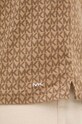 Michael Kors polo bawełniane CT452AQ5KS brązowy