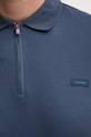 Calvin Klein longsleeve din bumbac K10K113586 albastru