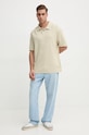 Хлопковое поло Calvin Klein Jeans J30J326688 бежевый AW24
