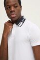 Guess tricou polo NOLAN alb M4BP66.J1314