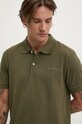 Guess Jeans polo bawełniane zielony M4BP29.KCJV1