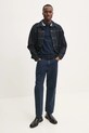 Хлопковый лонгслив Tommy Jeans DM0DM20100 тёмно-синий AW24