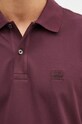 C.P. Company polo Stretch Piquet Logo Polo fioletowy 17CMPL065A005263W