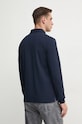 Hackett London longsleeve din bumbac HM550982 bleumarin AW24