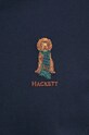 Хлопковое поло Hackett London HM563357 тёмно-синий