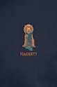 Хлопковое поло Hackett London HM563357 тёмно-синий