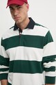 Хлопковый лонгслив Hackett London зелёный HM570830
