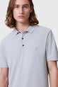 AllSaints polo de bumbac REFORM M075PB albastru AA00
