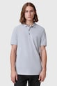 Îmbrăcăminte AllSaints polo de bumbac REFORM M075PB albastru