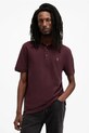 AllSaints polo de bumbac REFORM slim rosu M075PB