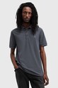 AllSaints polo bawełniane REFORM bawełna granatowy M075PB