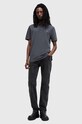 AllSaints polo bawełniane REFORM granatowy M075PB