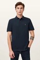 AllSaints polo męskie bawełniane granatowy M075PB
