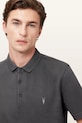 AllSaints polo męskie bawełniane szary M075PB
