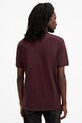 Ruházat AllSaints pamut póló REFORM M075PB burgundia