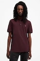 AllSaints pamut póló REFORM burgundia M075PB
