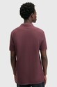 Odzież AllSaints polo bawełniane REFORM M075PB bordowy