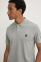 Timberland polo de bumbac uni gri TB0A6VDP0521