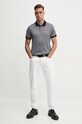 Βαμβακερό μπλουζάκι πόλο Karl Lagerfeld 542203.745008 μαύρο AW24