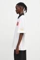 Бавовняне поло Billionaire Boys Club College Polo Shirt B24355 білий AW24